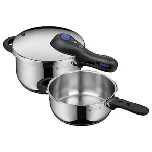 wmf perfect plus – set with quick cooker diameter 22 cm diameter of 4 litres and a half + body 3 litres with flame protection, cromargan stainless steel for induction