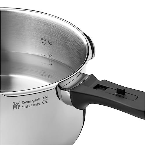 WMF Perfect Plus – Set with Quick Cooker Diameter 22 cm Diameter of 4 Litres and a Half + Body 3 Litres with Flame Protection, Cromargan Stainless Steel for Induction