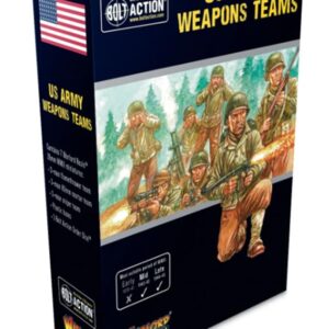 Warlord Games Bolt Action WWII US Army Weapons Teams Figures 1:56 Military Table Top Wargaming Plastic Model Kit 402213109