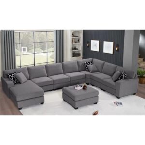 Legend Vansen Fabric Flexible Combination Module Reversible Sectional Sofa