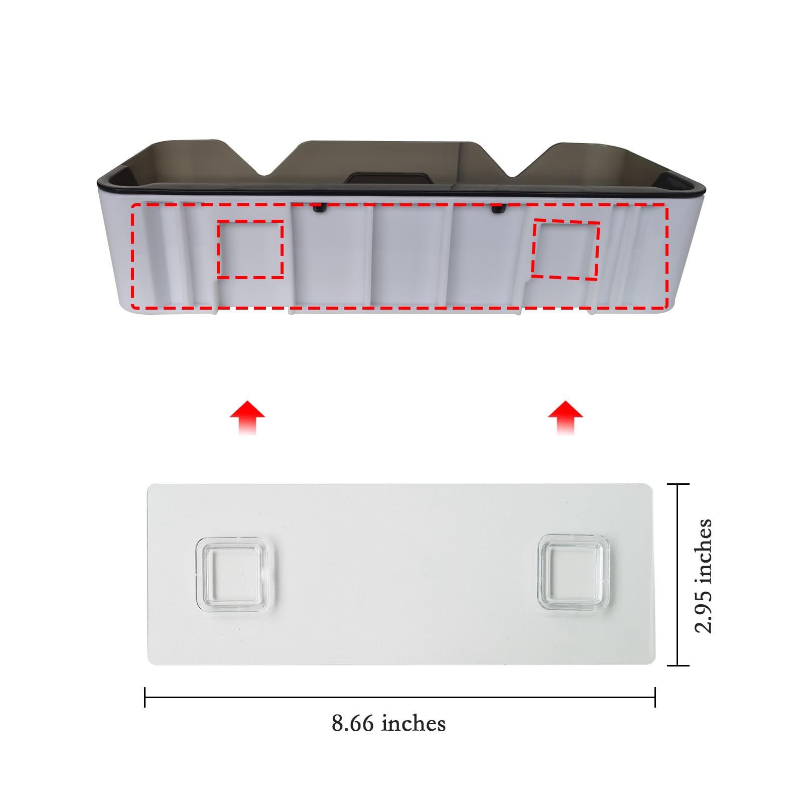 UIFER Adhesive Replacement for Shower Caddy, Shower Shelves(Suitable for square buckles