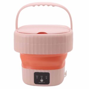 Portable Washing Machine Foldable,Mini Washing Machine Portable Washer, Small Wash Cloths Bucket Washing for Kids Socks Underwear, Traveling