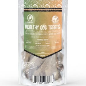 TickledPet Cod Snacks Dog Treats Made from 100% Cod for Healthy Coat, Shine and Bones