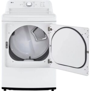 LG DLE6100W 7.3 Cu. Ft. White Front Load Smart Electric Dryer