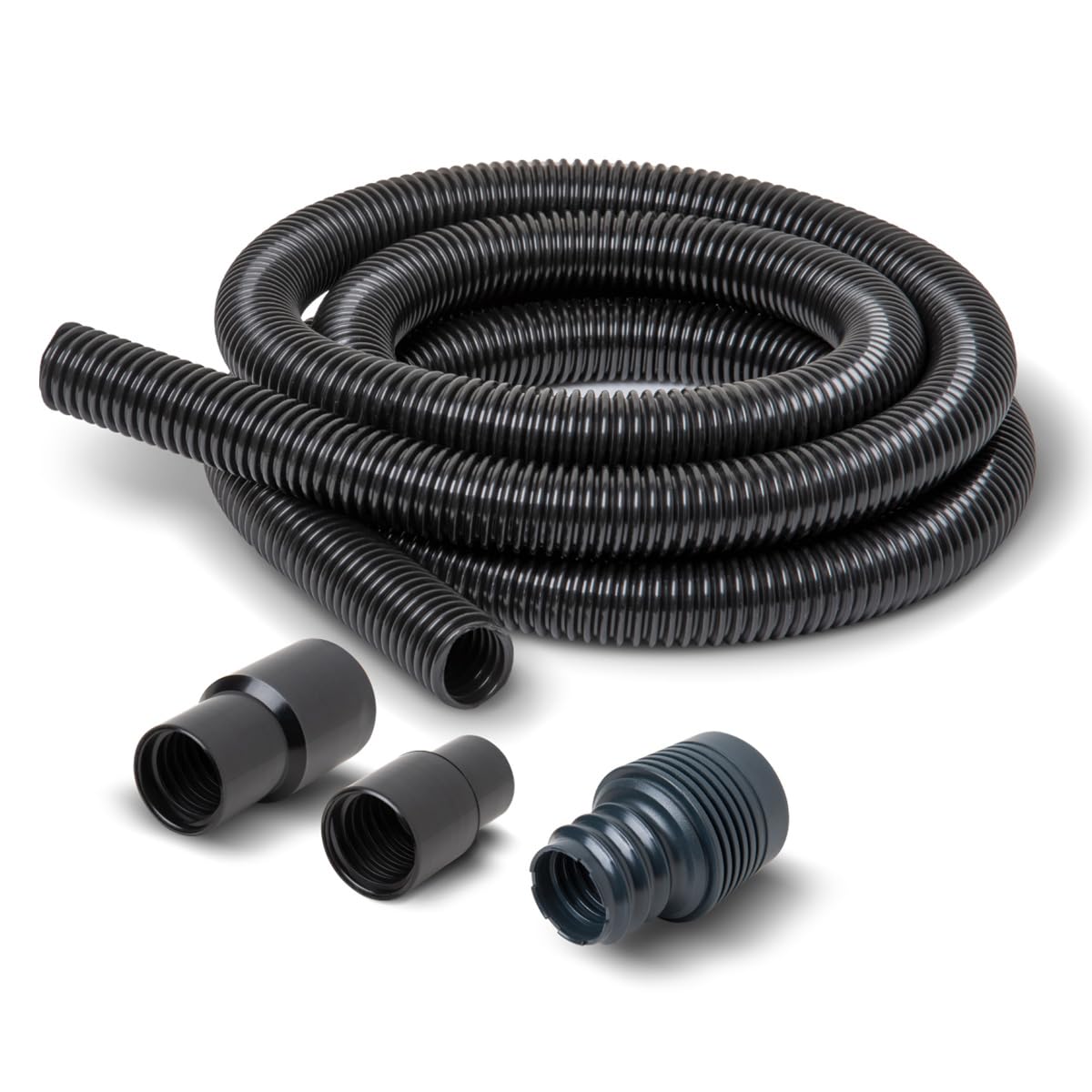 POWERTEC 70356 10 ft. Vacuum Hose Dust Collection Kit for Woodworking Power Tools, Wet/Dry Work Shop Vacuums, Miter Saw and Table Saw