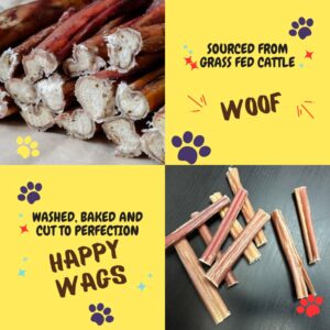 Woofley's 4-5" Bulk Regular Bully Sticks - (50 Count) - Bully Sticks for Dogs - Long Lasting Bully Stick Dog Chews