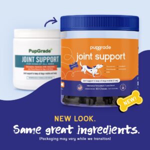 PupGrade 2-Pack Joint Support & Digestive Support Chews for Dogs - Soft Chews for Hip and Joint Pain Relief - Supplement with Probiotics, Prebiotics, Enzymes - 120 Chews Total