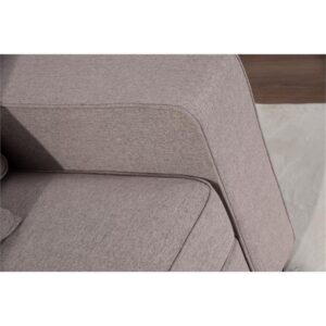 Legend Vansen Fabric Flexible Combination Module Reversible U Shaped Sofa for Living Room, Grey Sectional