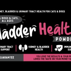 Dog & Cat UTI Prevention, Bladder, Kidney & Urinary Tract Health Powder. with Cranberry & D-Mannose to Support Immune System - Made in The USA for Optimal Pet Health (120 Scoops / 120g)