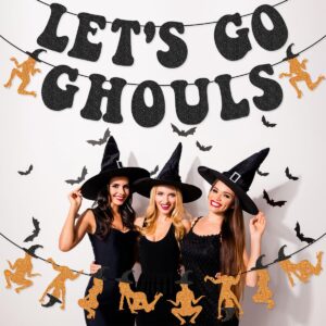 Let's Go Ghouls Banner Garland for Halloween Bachelorette Party Decorations