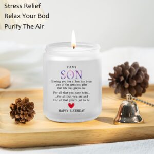 Son Birthday Gifts from Mom Dad: Best Happy 20th 30th 40th Birthday Gifts for Son, Son in Law, Son Adult Men - Lavander Scented Candles