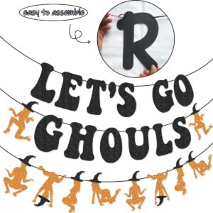 Let's Go Ghouls Banner Garland for Halloween Bachelorette Party Decorations