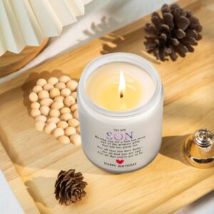 Son Birthday Gifts from Mom Dad: Best Happy 20th 30th 40th Birthday Gifts for Son, Son in Law, Son Adult Men - Lavander Scented Candles