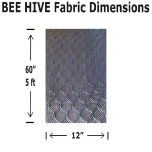 KARBXON - 12 in x 10 ft – Beehive Weave - Carbon Fiber Aramid Fabric - Blue - 3K - 240g/meter - Beehive Weave 12” Wide Hemmed Fabric for Repair, DIY Projects (10, Ft)