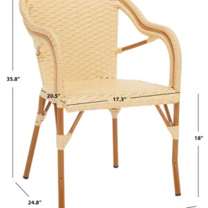 Safavieh California PAT7531A-SET2 Armchair, Natural