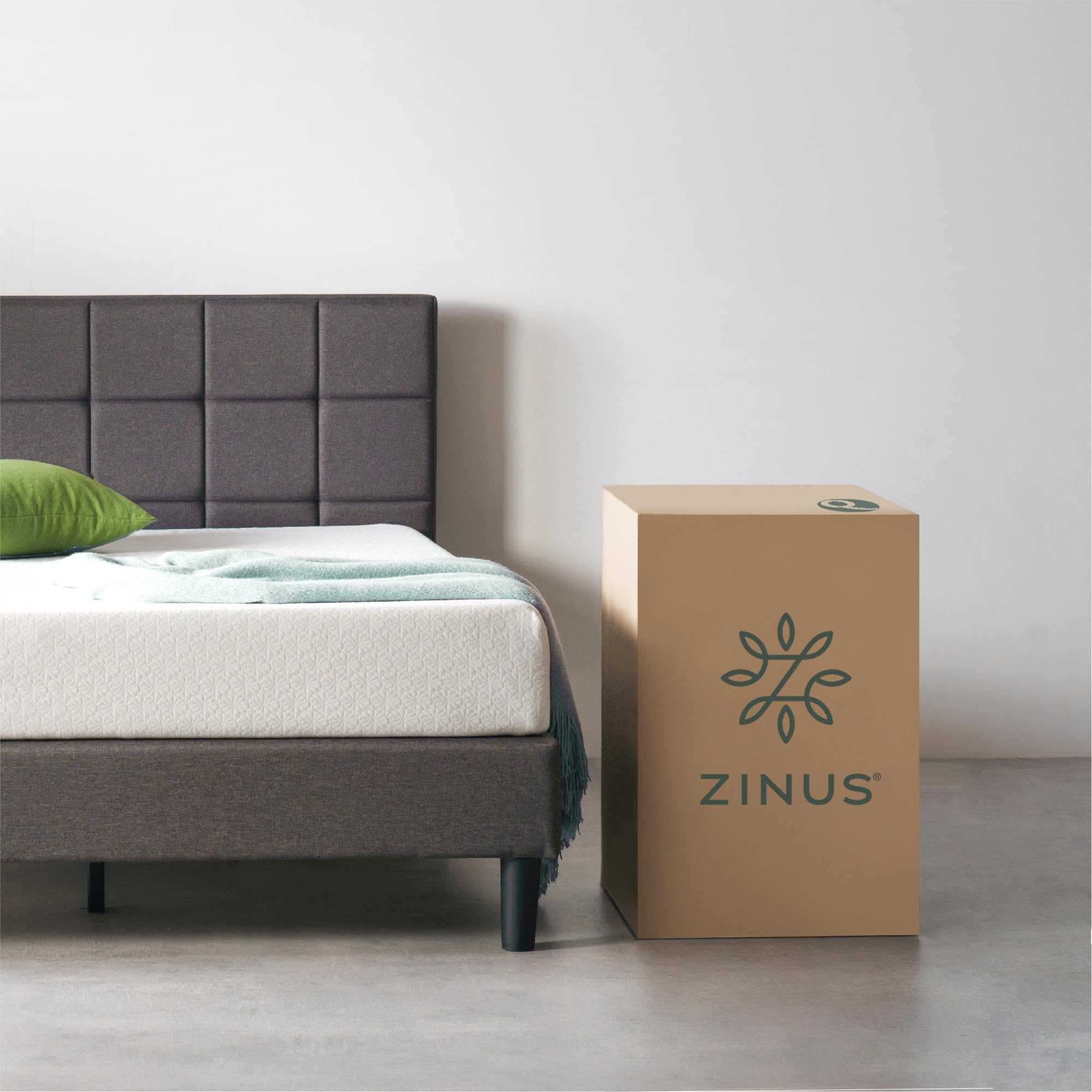 ZINUS 8 Inch Green Tea ActivFresh(R) Memory Foam Mattress, Full, Mattress in A Box with Compact WONDERBOX Packaging, CertiPUR-US Certified