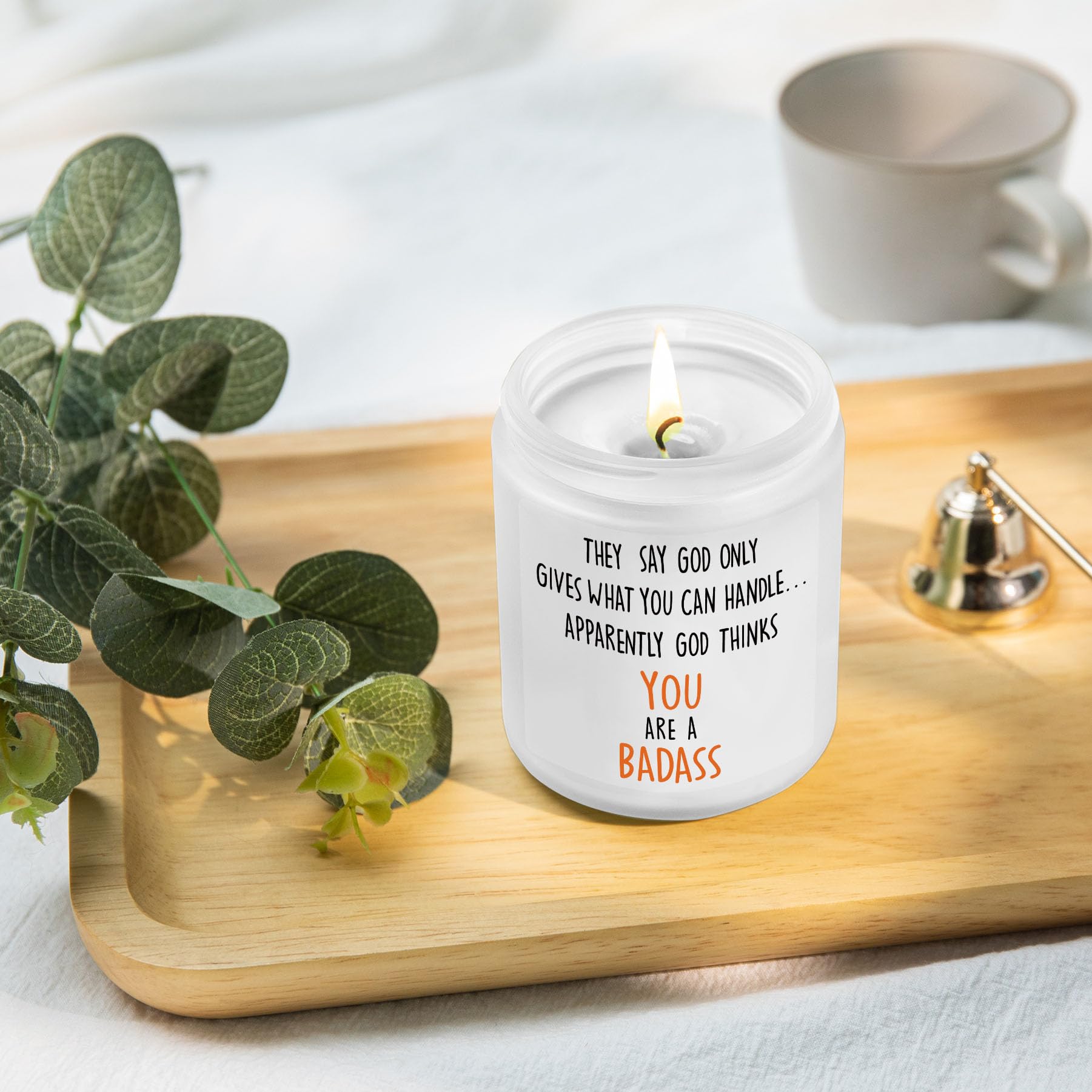 Get Well Candle Gifts for Women: Funny Cancer After Surgery Gifts Humor Encouragement Gift Feel Better for Sick Friends Female Men Condolences Gift for Loss