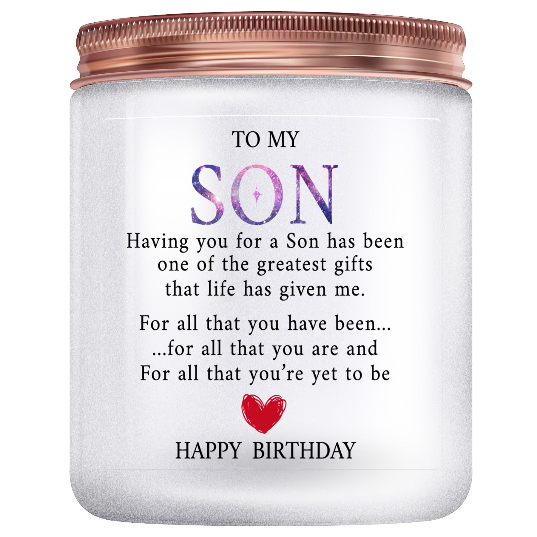 Son Birthday Gifts from Mom Dad: Best Happy 20th 30th 40th Birthday Gifts for Son, Son in Law, Son Adult Men - Lavander Scented Candles