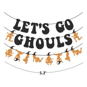 Let's Go Ghouls Banner Garland for Halloween Bachelorette Party Decorations