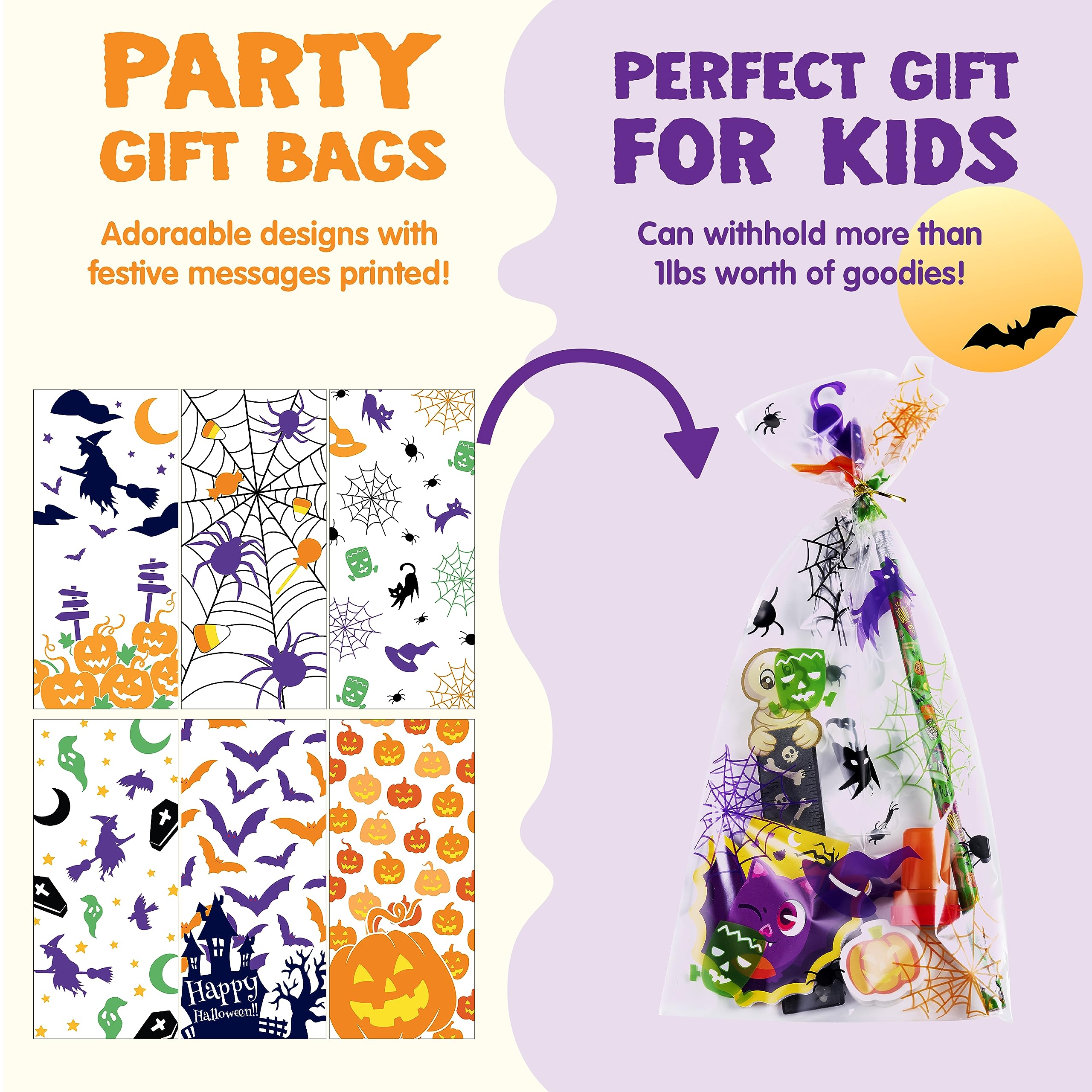 JOYIN 168PCS Halloween Stationery Set, Art Set for Kids' Birthday Gifts, 24 Pack Halloween Themed Stationery Set, Halloween Class Exchange, Party Favors Carnival Game Prizes, Halloween Stationery Gift