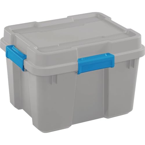 Sterilite 18316A04 Gasket Storage Tote, Gray, 20 Gallon - Quantity 1