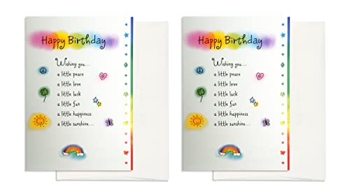 Blue Mountain Arts Birthday Card 2-Pack from Ashley Rice—Wishes of Sunshine and Love to Share with Someone Special on Their Birthday