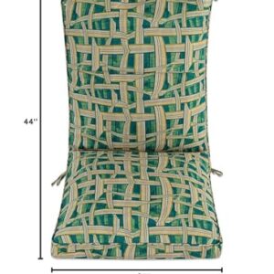 Makimoo Set of 4 Outdoor Dining Chair Cushions, Comfort Patio Seating Cushions, 44 x21x4.5 inch, Single Welt and Zipper,