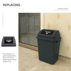 Uonlytech Swing Trash can Lid Replacement Swing Top Wastebasket Lid Gallon Trash Can Replacement Lid Plastic Trash Can Lid Wastebasket for Outdoor/Restaurant//Kitchen Garbage can Lid