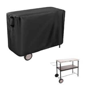 andacar prep table cover for cuisinart cpt-200 outdoor bbq prep cart, 50inch bbq cart cover waterproof tool box grill table cover - 52 x 22 x 36 inch