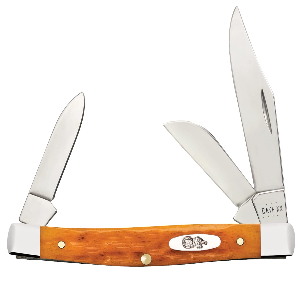 Case xx Knives Stockman 26562 Persimmon Orange Bone Stainless Pocket Knife