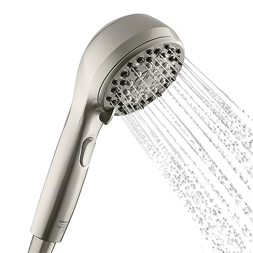 Waxman 8570202WX Attache 6-setting 3.9" Handheld Showerhead, Brushed Nickel