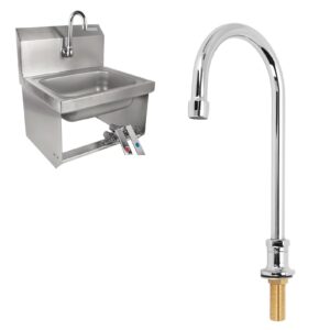 Water Filter Faucet Stainless Steel Water Tap with G1/2 Thread and 20mm Base Outer Diameter for Kitchen and Bathroom Use