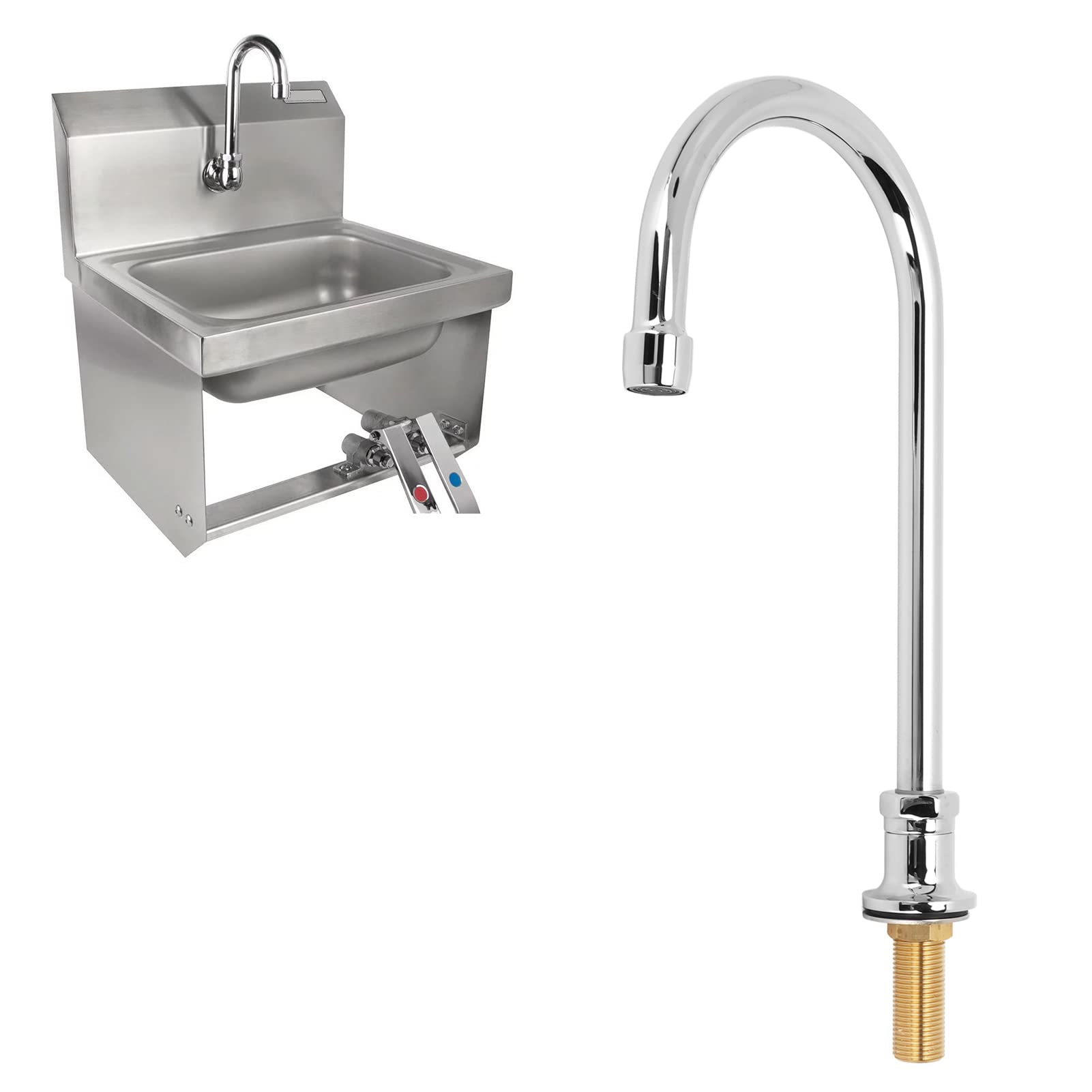 Water Filter Faucet Stainless Steel Water Tap with G1/2 Thread and 20mm Base Outer Diameter for Kitchen and Bathroom Use