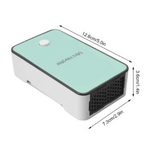 ciciglow Mini Air Heater, Desktop Heater with Rotatable Bracket Cyan Mute Quick Heating Electric Air Warmer for Home Room Office (US Plug 110V)