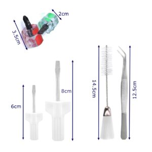 8 Pieces Sewing Machine Cleaning Kit Include Sewing Machine Repair Tools with Tweezers Double Headed Brush Screwdriver for Repair and Cleaning Sewing Machine