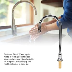 Water Filter Faucet Stainless Steel Water Tap with G1/2 Thread and 20mm Base Outer Diameter for Kitchen and Bathroom Use