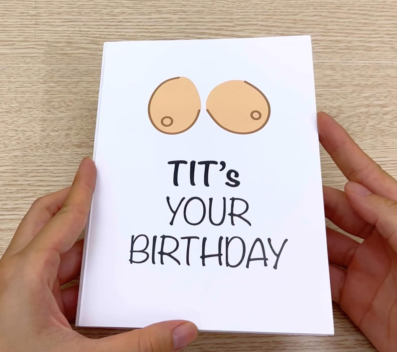 Dirty Pop Up Birthday Cards – Tits Your Birthday – Funny 3D Popup Card, Gift for Husband, Dad, Friend, Bday and Every Tits Lover - 1 Card 5 x 7 inch, 1 Notepaper, 1 Envelope (Tit's Your Birthday)