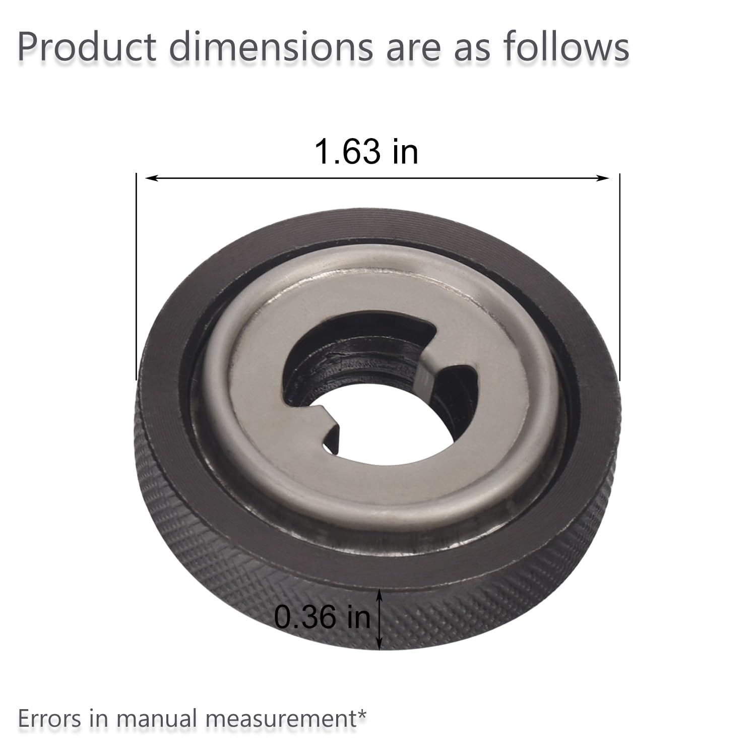 KitchenKipper N484249 & N547844 Angle Grinder Flanged Hex Nut for D-eWalt Grinder, Fits DCG414B, DCG414T1, DCG414T1, DCG414T2, DCG414T2, DCG414T2-B3, DCG414T2-B3, DWE43214N