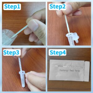 Fentanyl Testing Strips, EZING Fentanyl Test Strip Kit，High Sensitive, Rapid Response, Easy to Use and Read, 10 Test Strips Per Pack