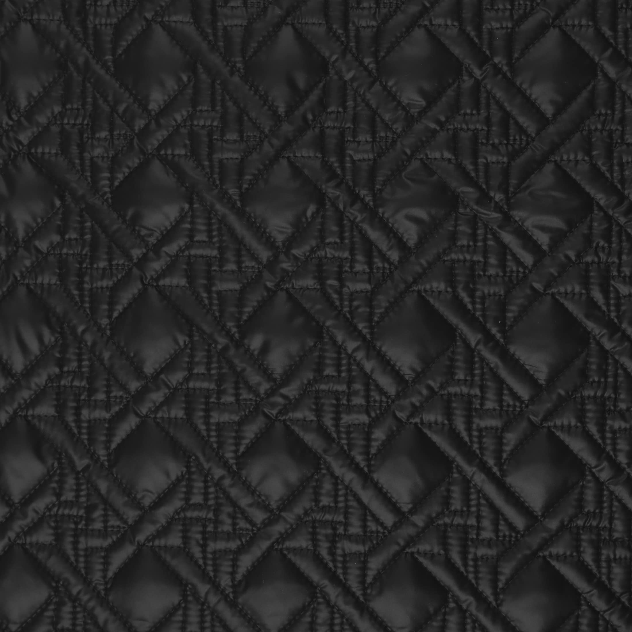 Mook Fabrics Quilted Poly Puzzle W/R 5 OZ, Black Cut by The Yard