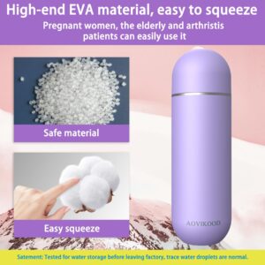 Portable Bidet for Travel, Reusable Peri Bottle for Postpartum Care, Handheld Sprayer for Women and Men, 380ml(12.8oz) Large Personal Hygiene Cleaning Bottle with Leakproof Design, Eco-Friendly Purple