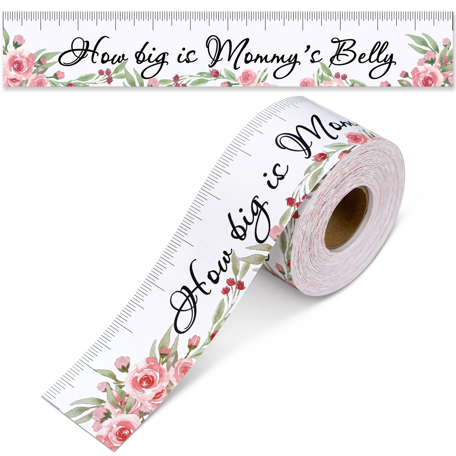 Ctosree How Big Is Mommy's Belly Baby Shower Guessing Game Baby Shower Games for Girl Gifts for Baby Shower Game Winners Measure Mommys Belly Baby Shower Game Decoration Baby Shower Game Ideas