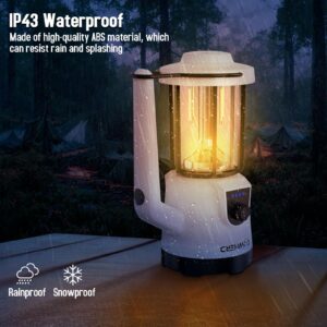 COWHERD Camping Lantern with Rechargeable Flashlights - LED Camping Lights with Flashlight and Lantern Mode - Ideal for Power Outages, Spotlight, Searchlight, Outdoor, Hiking, Emergency