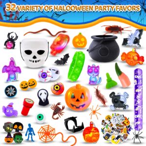 400pcs Halloween Party Favors for Kids, Halloween Toys Bulk, Classroom Prizes, Goodie Bag Stuffers,Halloween Stuffers,Treasure Box Toys,Carnival Prizes, Halloween Treats,School Classroom Reward