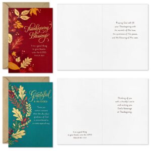 DaySpring Religious Thanksgiving Cards Assortment (16 Assorted Cards with Envelopes)