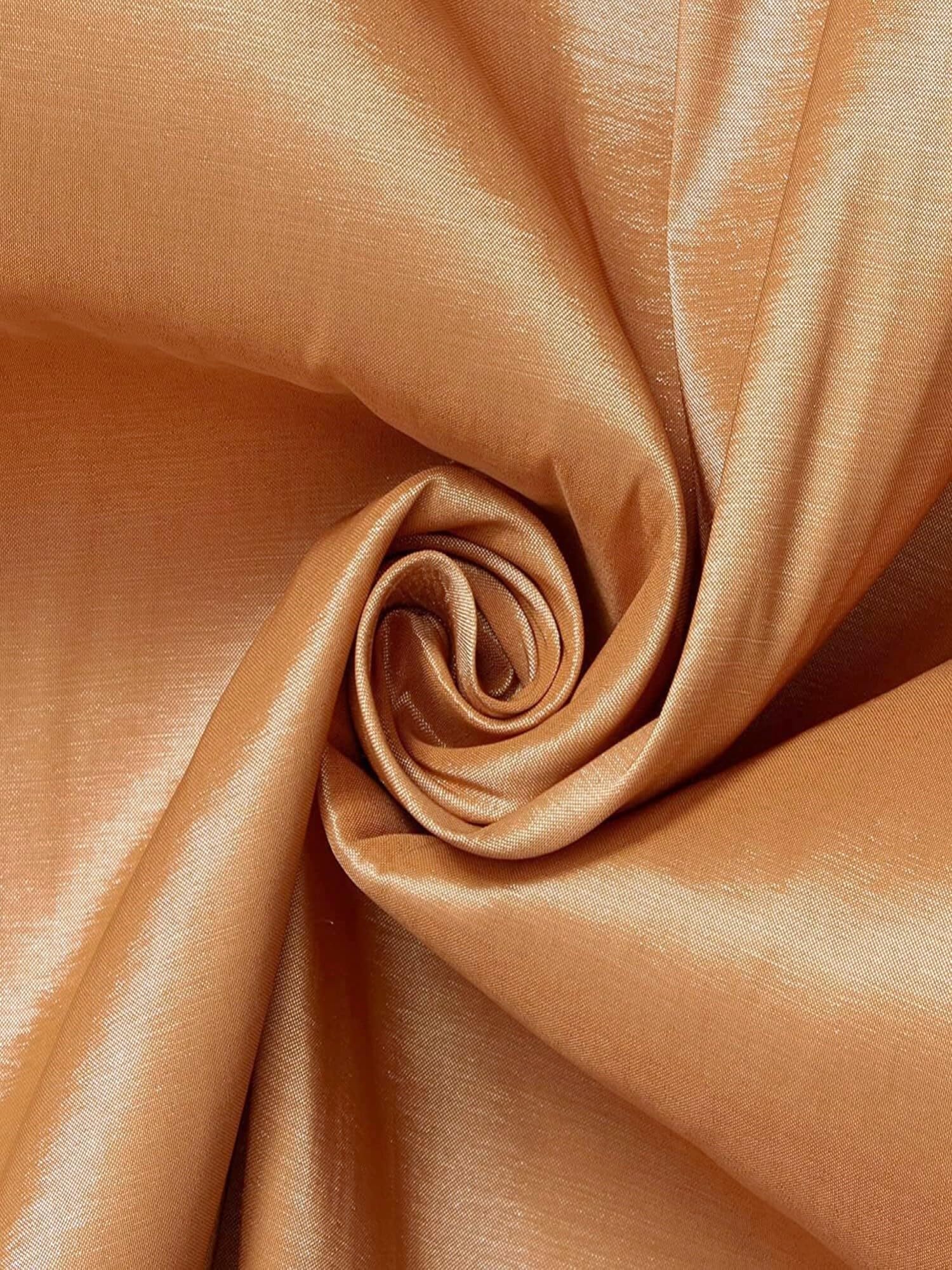 Keily & Megan Inc, 60" Wide Luxury Medium Weight Polyester Stretch Taffeta Fabric by The Yard (Gold, 3 Yards)