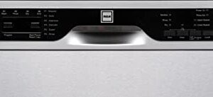 RCA RZ0842 Front Control-Built in FULLSIZE Dishwasher, 57 DBA, Stainless Steel, 24” WIDE, Stainless