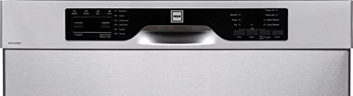 RCA RZ0842 Front Control-Built in FULLSIZE Dishwasher, 57 DBA, Stainless Steel, 24” WIDE, Stainless