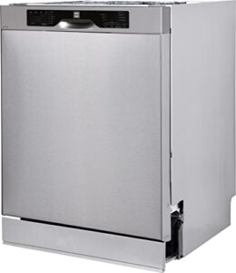 rca rz0842 front control-built in fullsize dishwasher, 57 dba, stainless steel, 24” wide, stainless