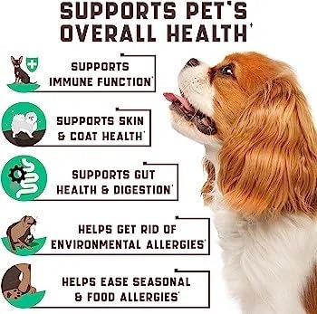 Profound Pets Pet Allergy and Itch Relief, Dog Allergy Chews, Intermittent Itchiness, Pet Probiotic, Seasonal Allergies - Anti Itch Support